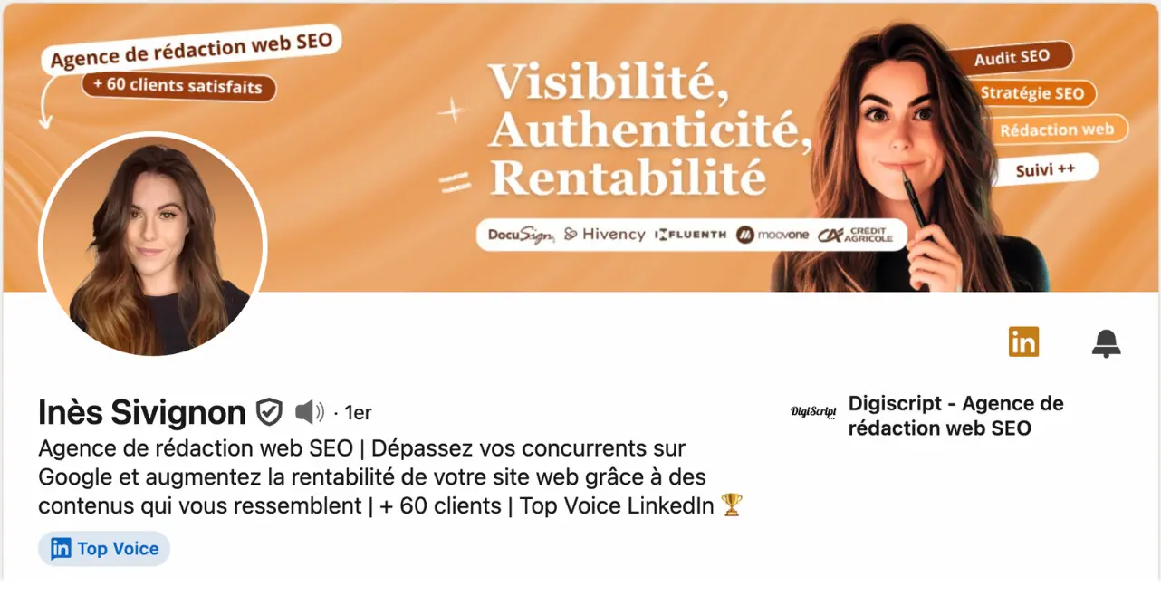 Exemple de refonte de profil LinkedIn 13