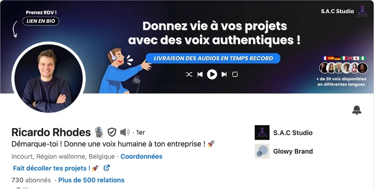 Exemple de refonte de profil LinkedIn 4