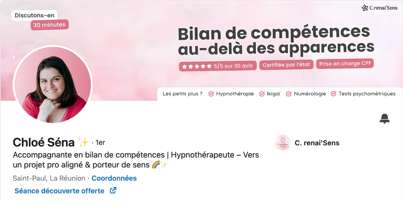 Exemple de refonte de profil LinkedIn 8